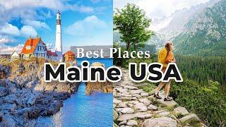 20 Best Places to Visit in Maine - Travel Video 4K