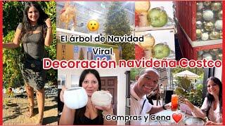 DECORACIÓN NAVIDEÑA COSTCO  EL ÁRBOL NAVIDEÑO VIRAL | COMPRAS NUEVAS  Y CENA | MÁS JALEA | VLOG