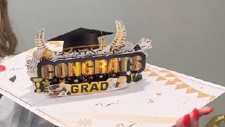 VIVIKEN Graduation Cards, Pop Up Congrats Grad 2024 Greeting Card Review