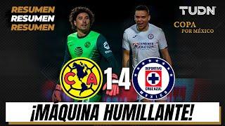 Resumen y goles | América 1-4 Cruz Azul | Copa por México | TUDN