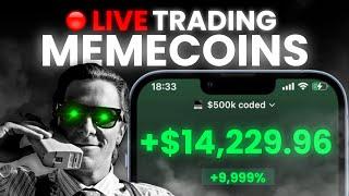 5 SOL TO $500,000 TRADING MEMECOINS EP.3 (TRADING SERIES)