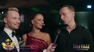 Roman Malkhasyan and Galina Detkina receiving a standing ovation at Millennium Dancesport 2024