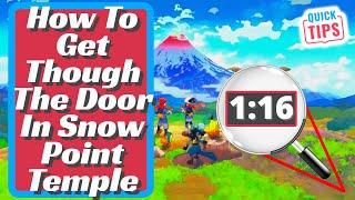 How To Get Though The Door In Snow Point Temple - Pokemon Legends Arceus