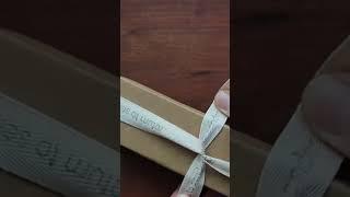 How to neatly finish gift wrapping with a ribbon #선물포장 #packaging #박스제작 #선물박스 #gift #package