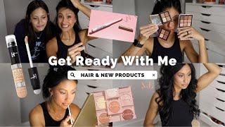 Get Ready With Me | Let's Chat using New Makeup & Hair