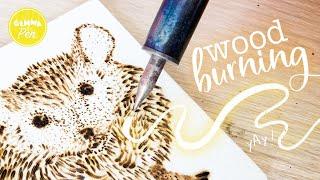 Trying Pyrography for the first time! * Wood burning for beginners * Hobbycraft Craft Kit