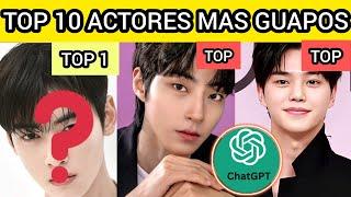 TOP 10 ACTORES COREANOS MAS GUAPOS 2024(NO LO CREERAS)