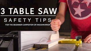 Talking Table Saw Safety Tips | Beginner