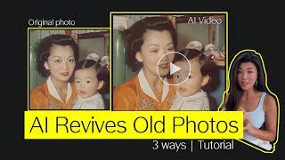 AI Bring Old Photos to LIFE Tutorial | How to Bring Portraits to Life?