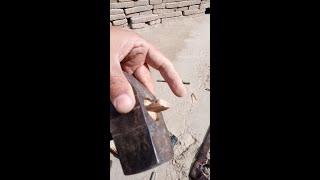 How to fix loo's handle hammer | how to fitting wood handle in hammer | 2023 | Kor Zdakra