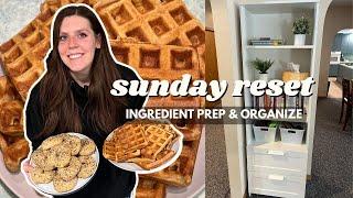 Sunday RESET | Ingredient/Meal Prep & Organize with Me | Staying on Track With Weight Loss