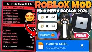 UNLIMITED ROBUX Roblox Mod menu Gameplay V2.645.704 Free Robux & Free Shopping  2024