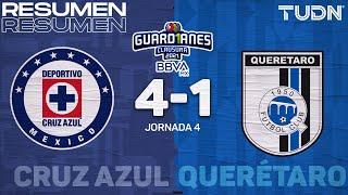 Resumen y goles | Cruz Azul 4-1 Querétaro | Torneo Guard1anes 2021 BBVA MX  - J4 | TUDN