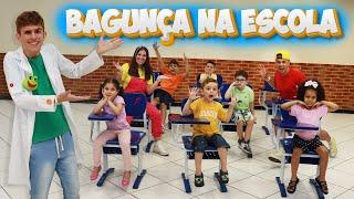 MUITA BAGUNÇA NA ESCOLA DIVERTIDA /ESCONDE ESCONDE COM RAPHA E A MANDY