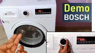 Bosch Front Load Washing machine Demo | How to use Bosch Front Load Washing machine | Bosch