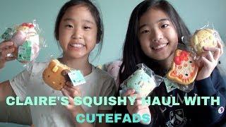 CLAIRE'S SQUISHY HAUL WITH CUTEFADS!!!!!