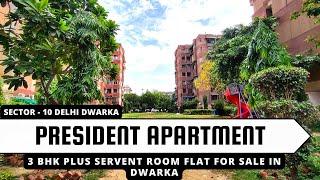 3 BHK Flat for sale in Dwarka Sector 10 ( President Apartment ) Fukhruddin   Dwarka Delhi #3bhkflat