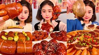 Chinese food mukbang: The ultimate pork feast | Spicy food a Flavor Explosion