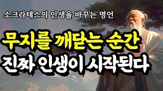 소크라테스의 인생을 바꾸는 명언 | 채근담, 소크라테스, 공자, 쇼펜하우어, 세네카, 스피노자, 칸트, 맹자, 탈무드, 석가모니 | 무지를 깨닫는 순간 진짜 인생이 시작된다