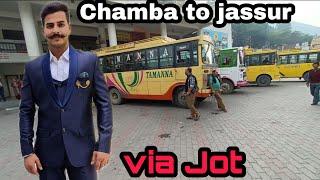 Chamba to Jassur via Jot travel with Tamanna bus service #hrtc #mrdiliphimachali #jassur #chamba