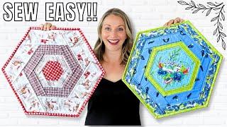 The Secret to Sewing a Picky Hexagon Table Topper Revealed!