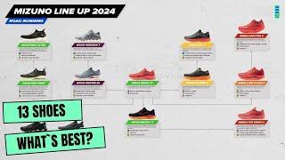 Mizuno Running shoes lineup Scheme and Explanation 2024