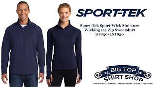 Sport-Tek Mens Sport-Wick Moisture Wicking 1/4 Zip Sweatshirt ST850/LST850