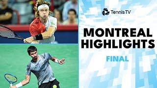 Andrey Rublev vs Alexei Popyrin For The Title | Montreal 2024 Final Highlights