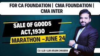 SALE OF GOODS ACT 1930 | MARATHON | CA FOUNDATION | CMA INTER | CMA FOUNDATION |