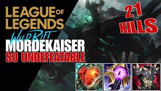 WILD RIFT: MORDEKAISER TANK BUILD 20K HP THIS CHAMPION IS SO UNDYING