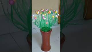 Plastic bottle craft idea #diy #bestout ofwasteidea#flower#wastematerialcraftidea#shorts