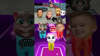 Talking Tom Vs Talking Angela Vs Talking Hank Vs Vald And Niki Vs Among Us Coffin Dance Tiles Hop