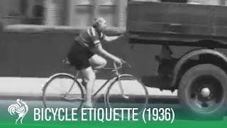 Bicycle Etiquette For The Road (1936) | Sporting History