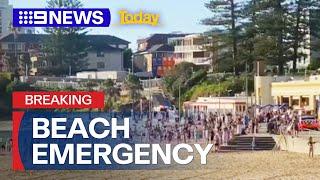 Emergency response at Cronulla beach in Sydney | 9 News Australia