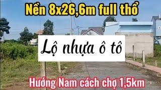 Đất nền Trà Vinh oto tới đất