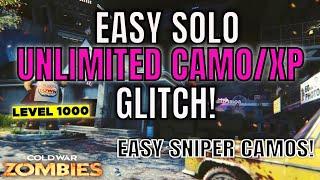 Cold War Zombie Glitches: *EASY* SOLO UNLIMITED CAMO/XP GLITCH AFTER PATCH!