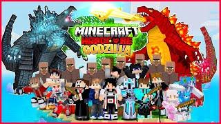 100 HARI AKU DI KUTUK MENJADI GODZILLA DI SURVIVAL HARDCORE MINECRAFT VS 100 YOUTUBER POLISI