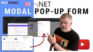 How to Create Modal Pop-up Forms in WebForms