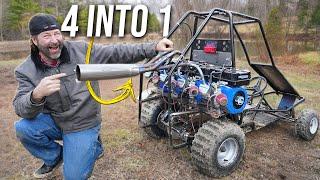 We Gave our 4 Cylinder Go Kart a Formula 1 Car Exhaust!