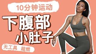 10分钟下腹部小肚子运动｜高效燃脂、无工具【周六野Zoey】