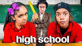 Mya & Corey's FIRST DAY OF HIGH SCHOOL *Hidden Cameras*