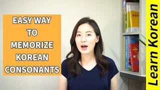 Easy way to memorize Korean Consonants | What Native Korean learned