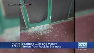 Paintball Guns, Money Stolen From Rocklin Paintball Business