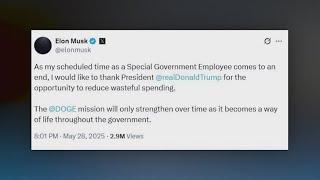 Elon Musk leaves Trump administration