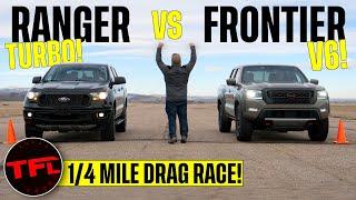 You May Think the Ford Ranger Is Hands-Down Quicker Than the Nissan Frontier...But There's a Twist!