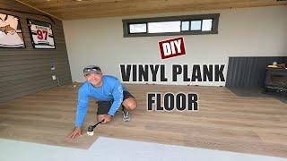 "How to Install Luxury Vinyl Plank Flooring in Your Shed, Mancave, or Home – Easy DIY Guide!"