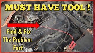 Must Have Mechanics Tool. How To Find Vacuum & Evap Leaks Fast. Fix P0171 P0174 P0455 P0457.