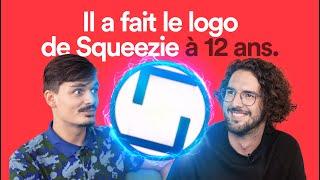 Il a fait le 1er logo de Squeezie à 12 ans - Made in Internet x Adam