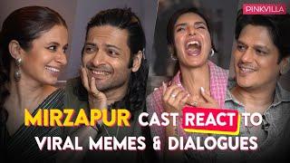 Mirzapur Season 3 Cast React to VIRAL Memes & Dialogues | Ali Fazal, Vijay Varma, Rasika | Pinkvilla