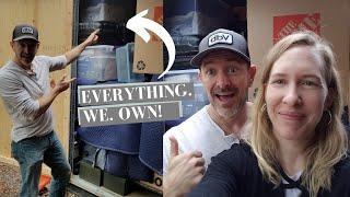 Can we fit everything we own in a Uhaul Ubox ? - VLOG | Wandering Journey ep 21